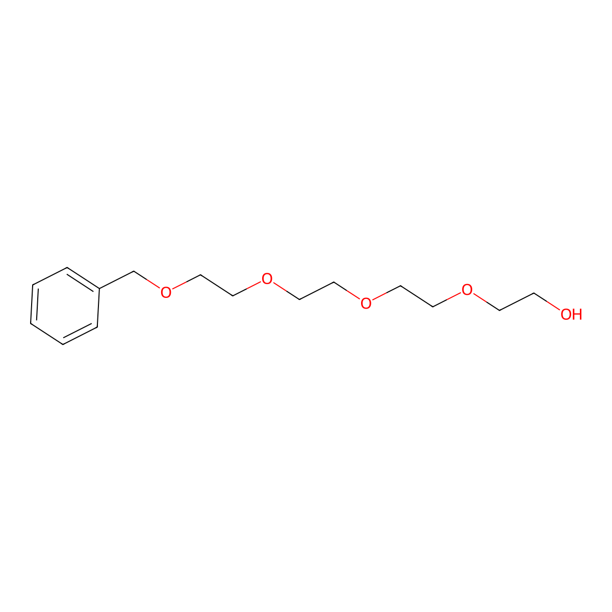 1-Phenyl-2,5,8,11-tetraoxatridecan-13-ol molecular structure, CAS 86259-87-2