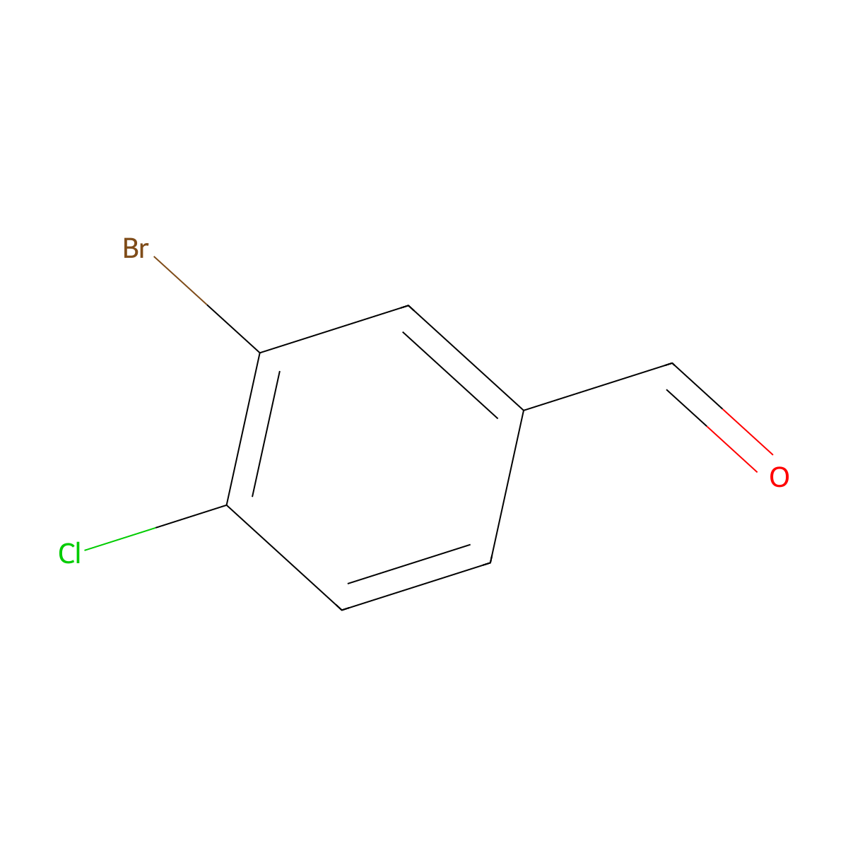 3-Bromo-4-chlorobenzaldehyde molecular structure, CAS 86265-88-5