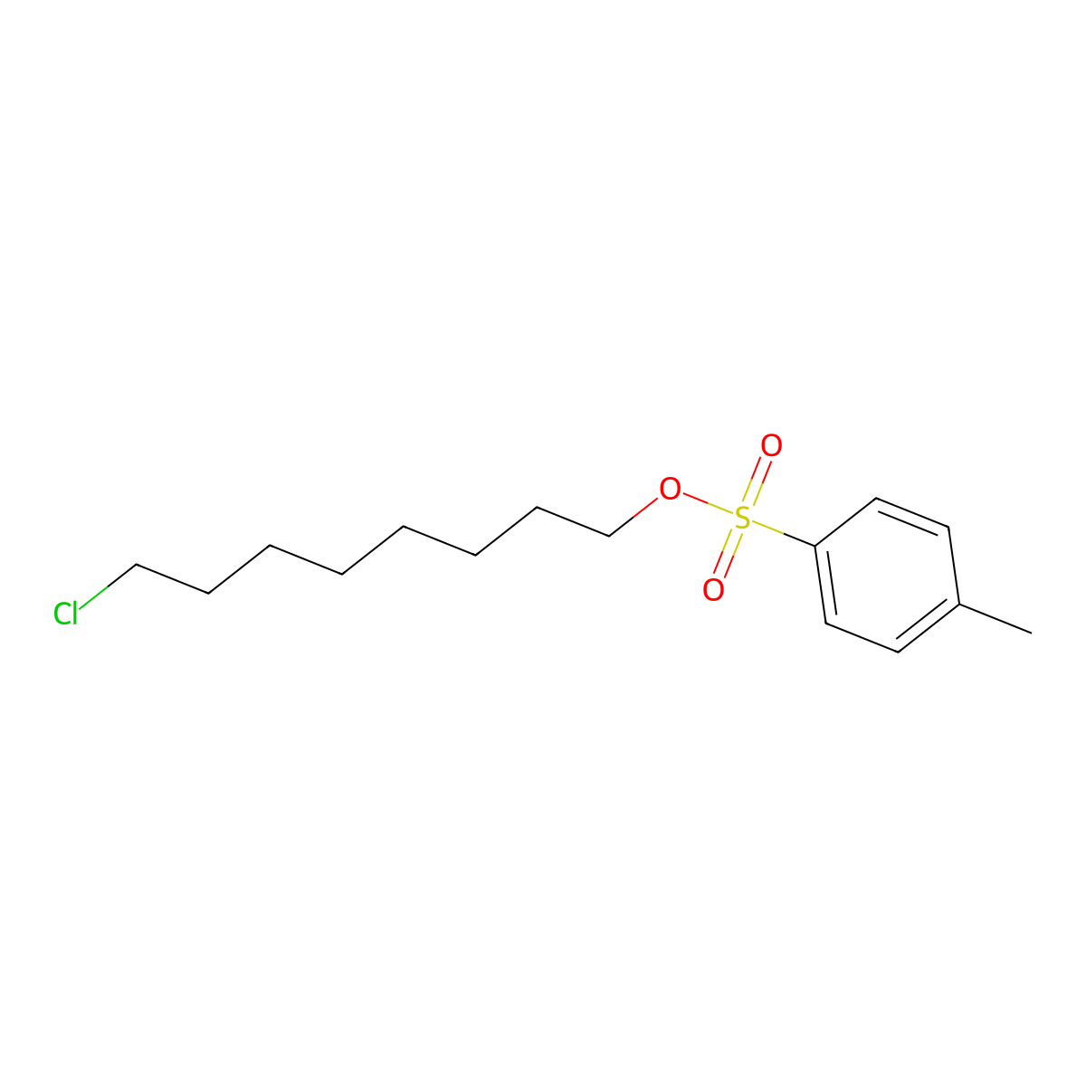 8-Chlorooctyl 4-methylbenzene-1-sulfonate molecular structure, CAS 86266-22-0