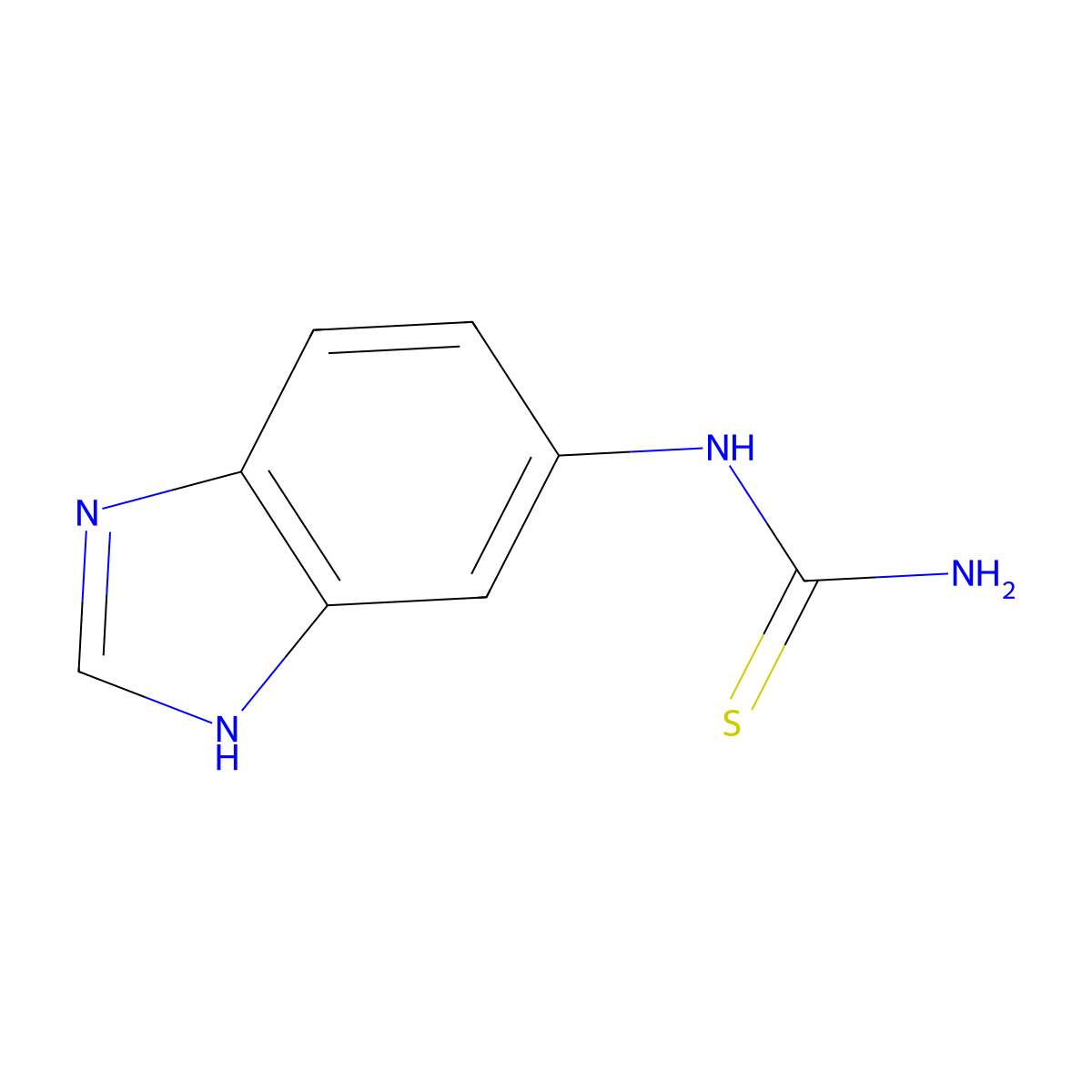 N-(1H-1,3-benzimidazol-5-yl)thiourea molecular structure, CAS 862665-25-6
