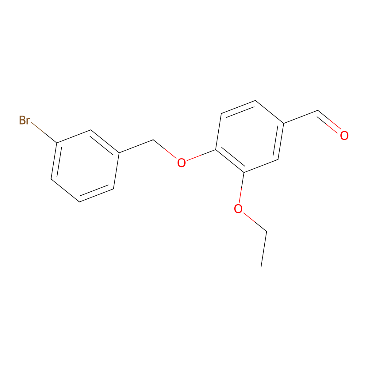 4-[(3-Bromobenzyl)oxy]-3-ethoxybenzaldehyde molecular structure, CAS 862680-24-8