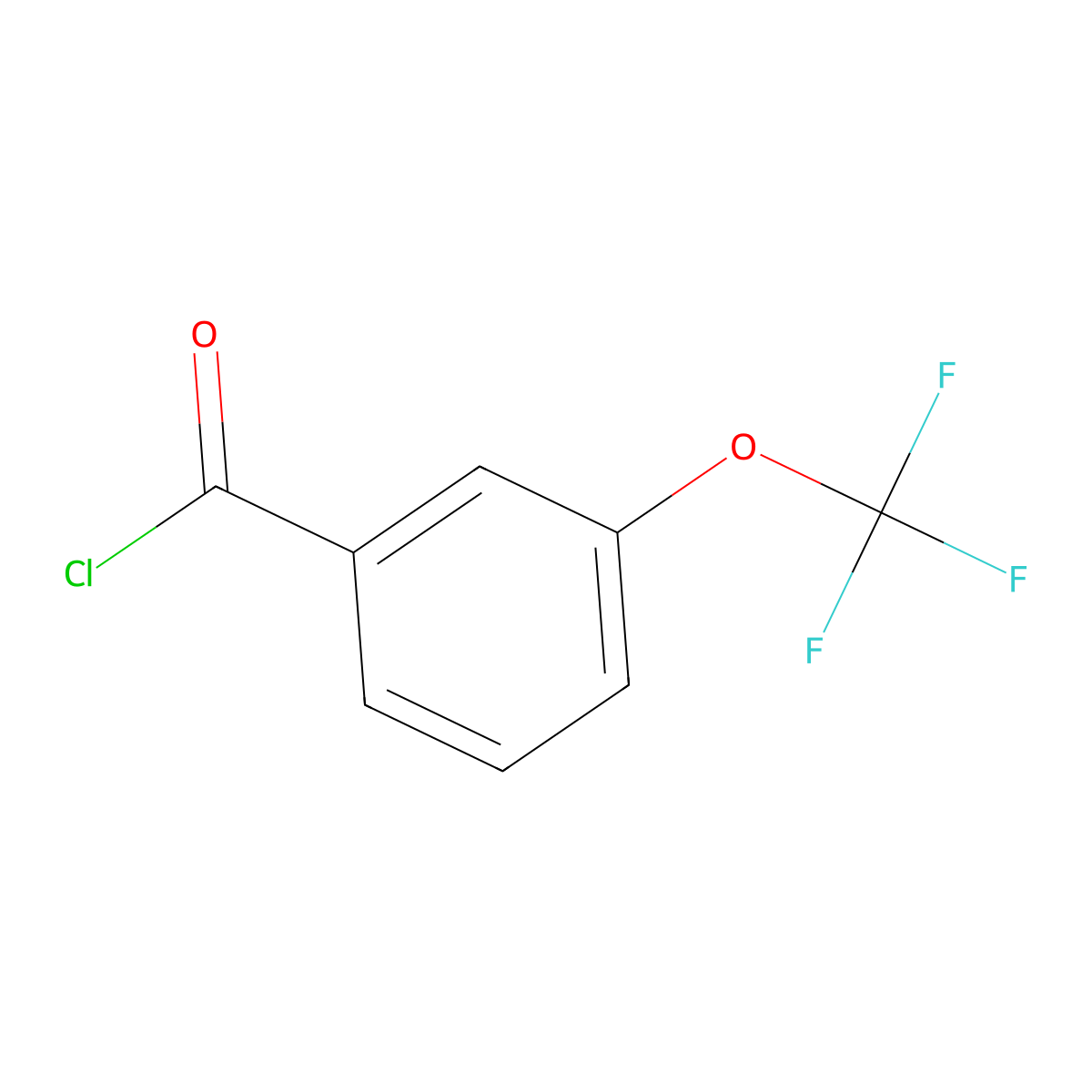 3-(Trifluoromethoxy)benzoyl chloride molecular structure, CAS 86270-03-3