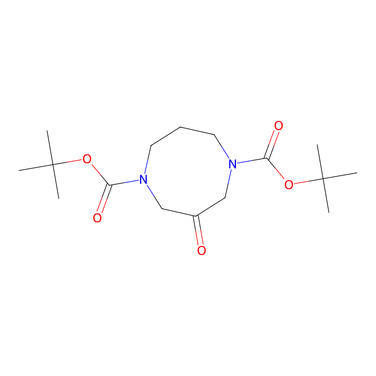 1,5-(Di-Boc)-3-oxo-1,5-diazocane molecular structure, CAS 862703-10-4