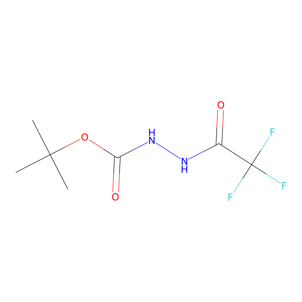 1-({[(Tert-butoxy)carbonyl]amino}amino)-2,2,2-trifluoroethan-1-one molecular structure, CAS 862713-98-2