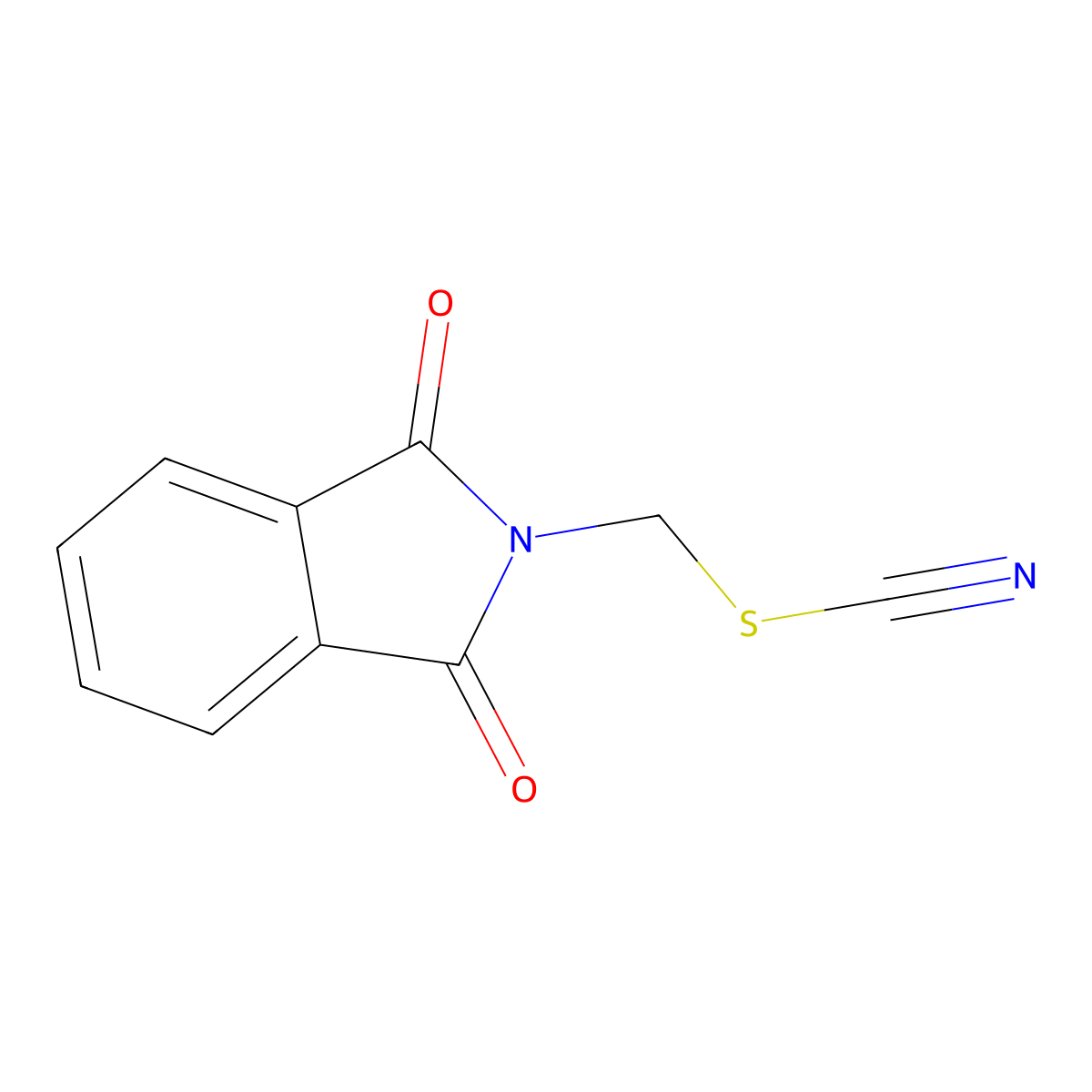 (1,3-dioxo-1,3-dihydro-2H-isoindol-2-yl)methyl thiocyanate molecular structure, CAS 86273-65-6