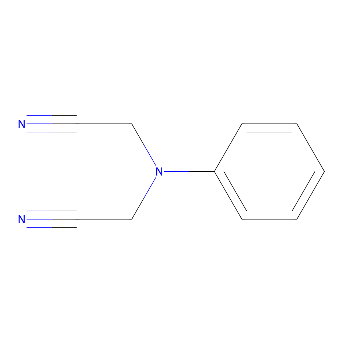 2,2'-(Phenylazanediyl)diacetonitrile molecular structure, CAS 86273-74-7