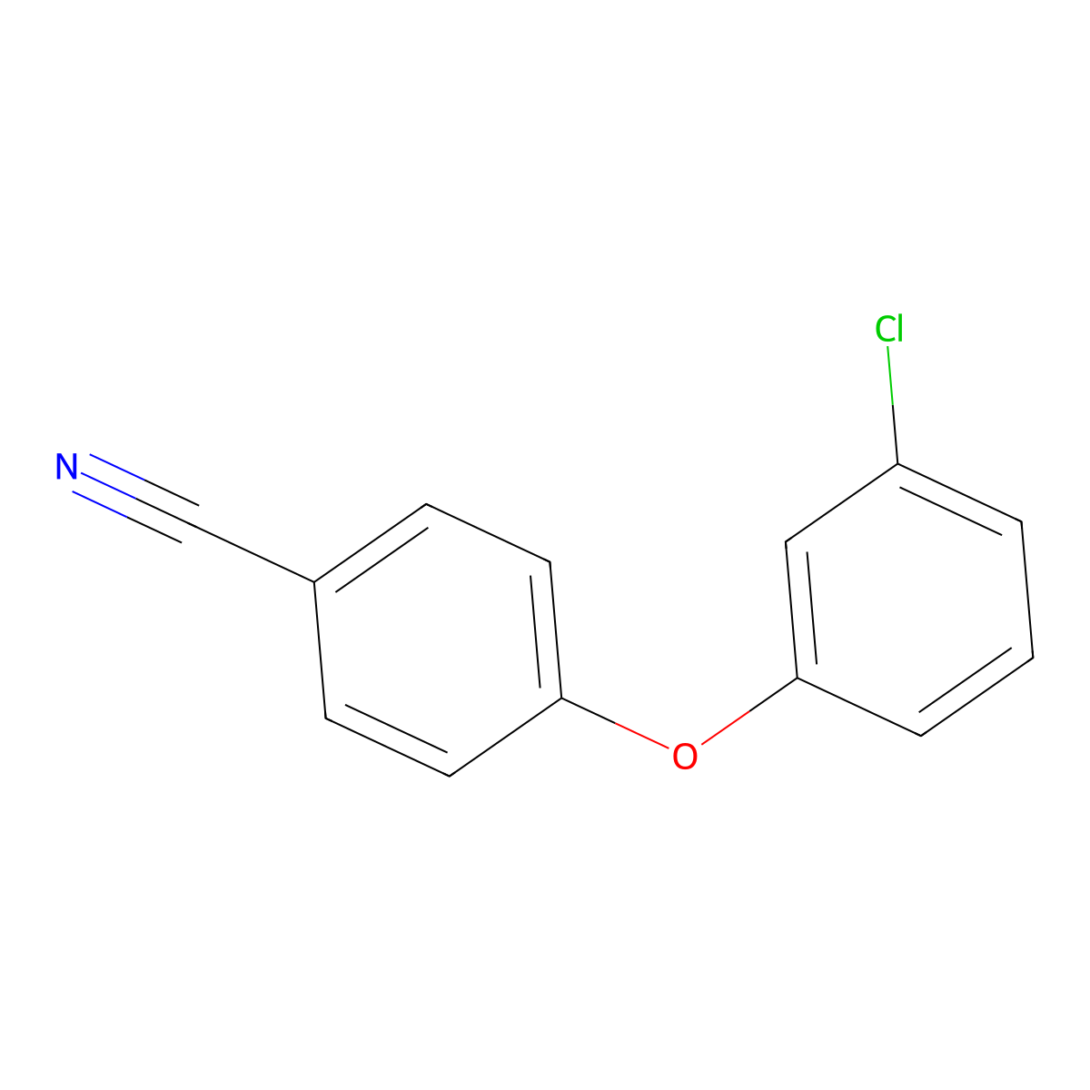 4-(3-Chlorophenoxy)benzonitrile molecular structure, CAS 862731-12-2