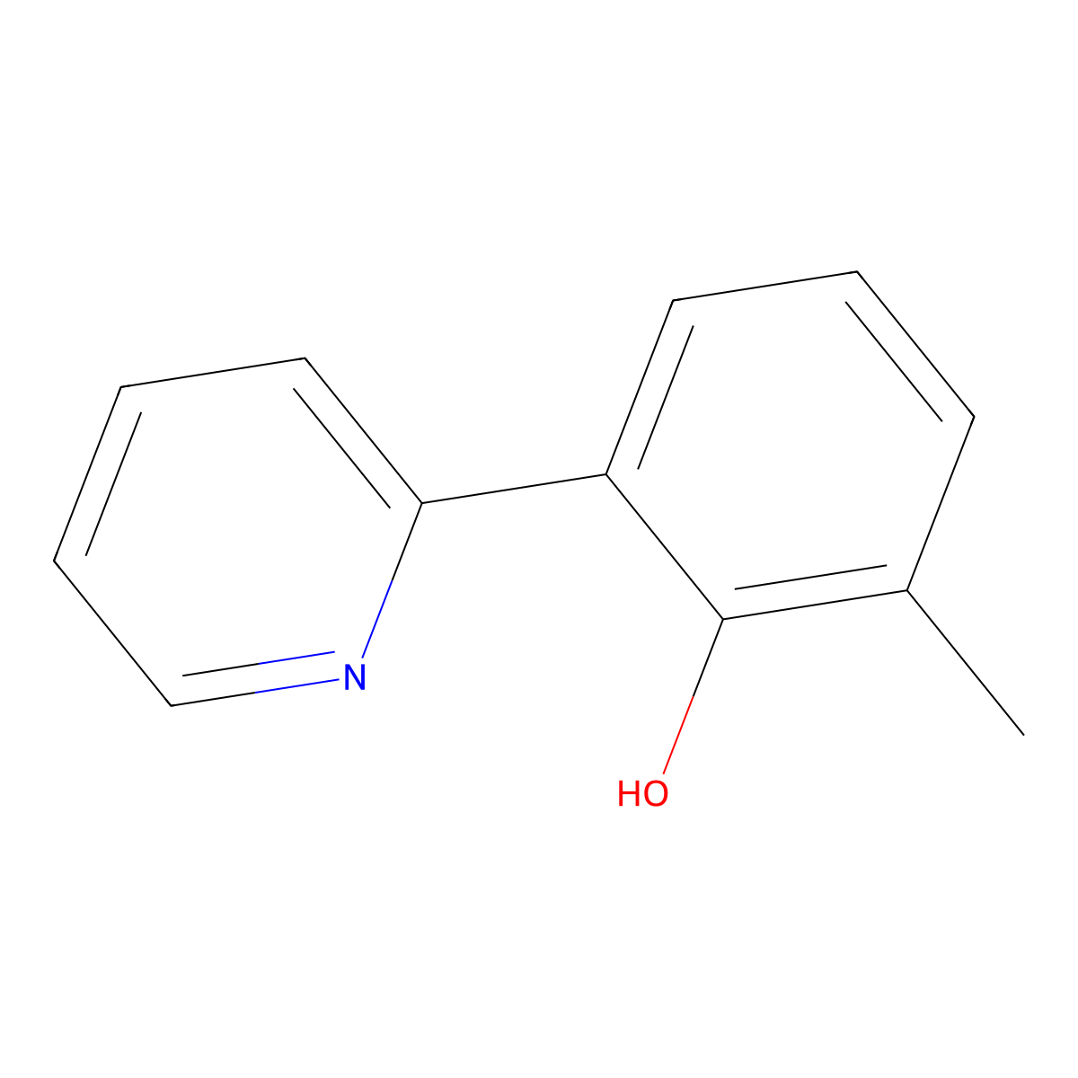 2-Methyl-6-(pyridin-2-yl)phenol molecular structure, CAS 862743-01-9