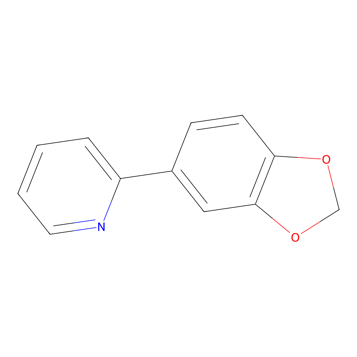 2-(Benzo[D][1,3]dioxol-5-YL)pyridine molecular structure, CAS 862743-22-4