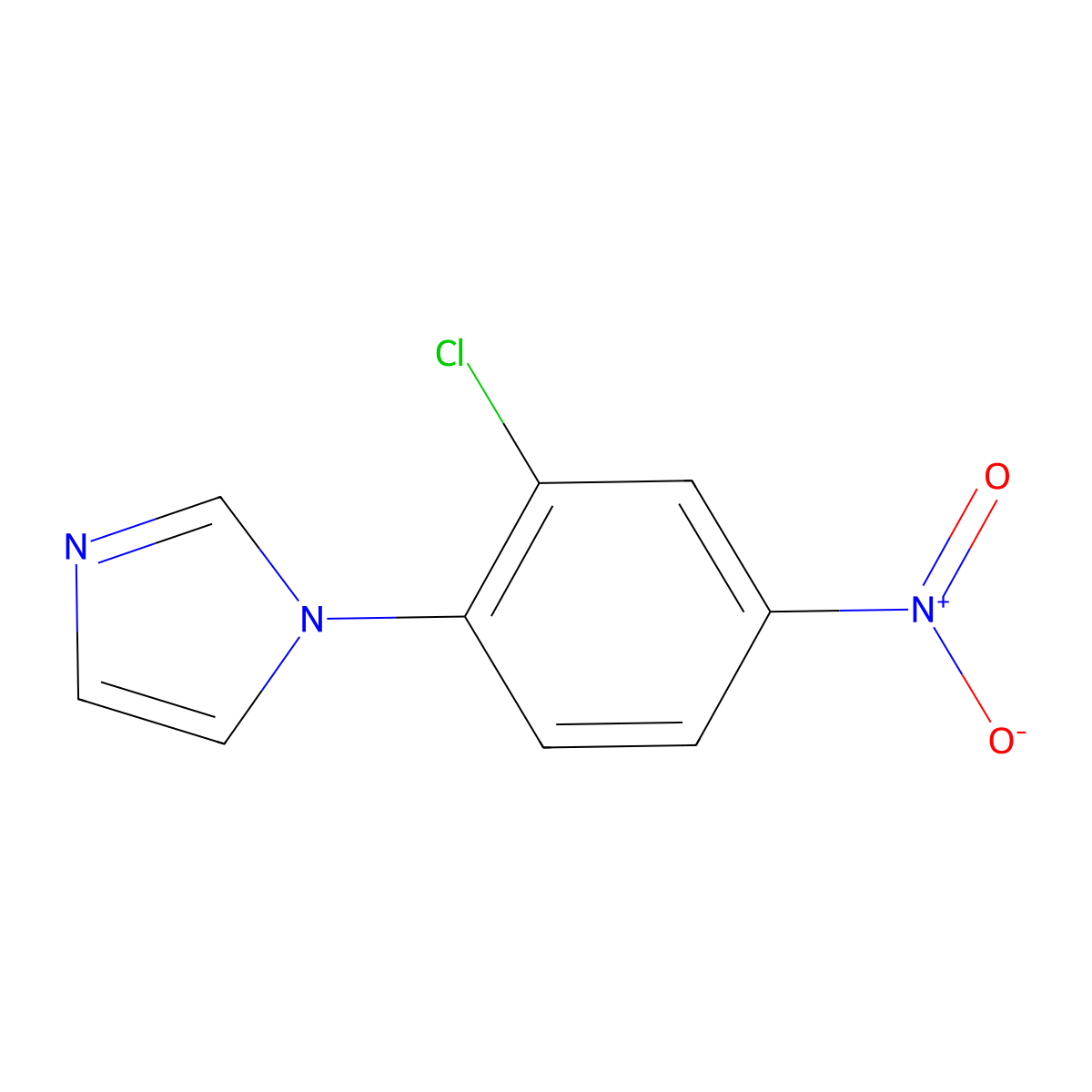 1-(2-chloro-4-nitrophenyl)-1H-imidazole molecular structure, CAS 862776-43-0