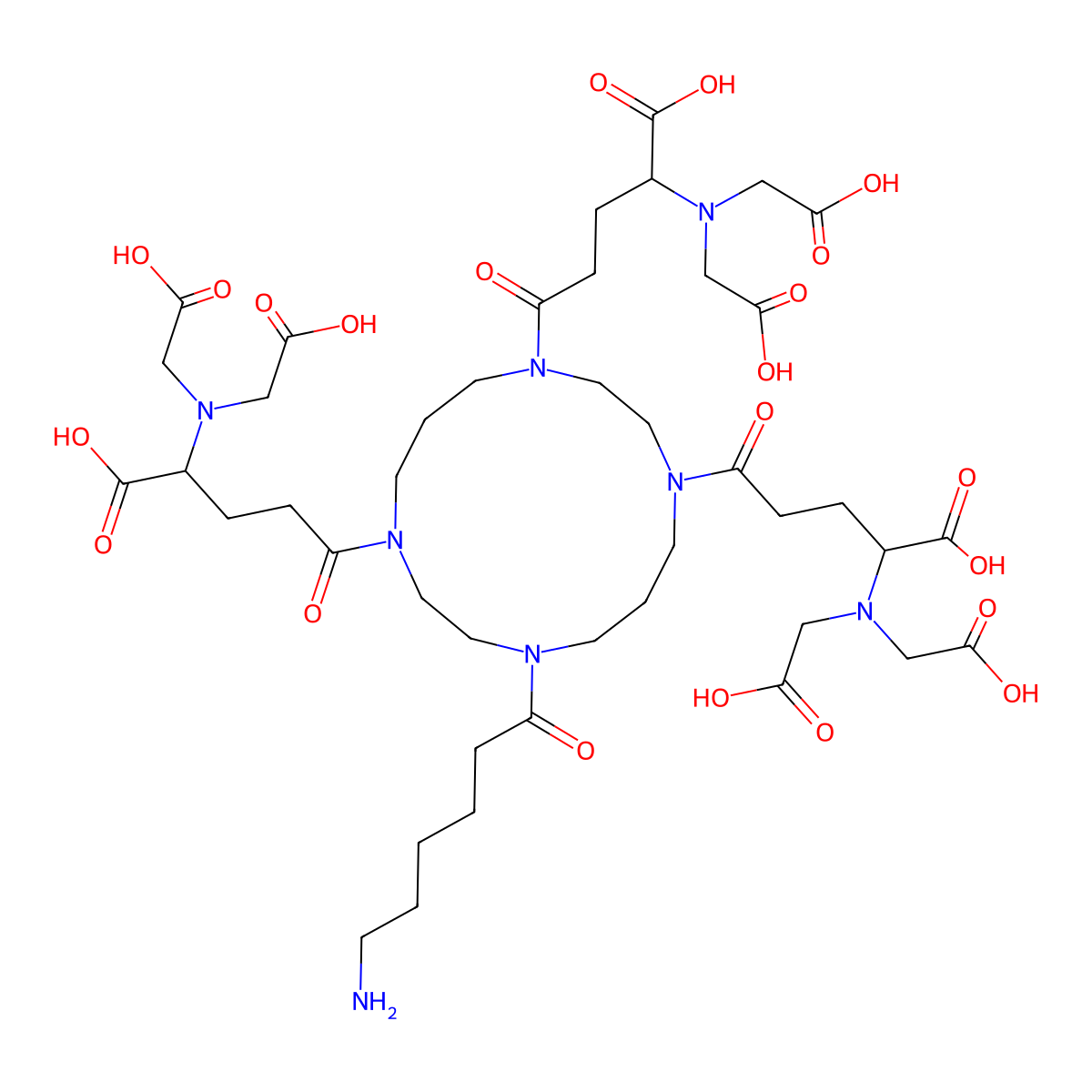 Tris-NTA molecular structure, CAS 862778-60-7