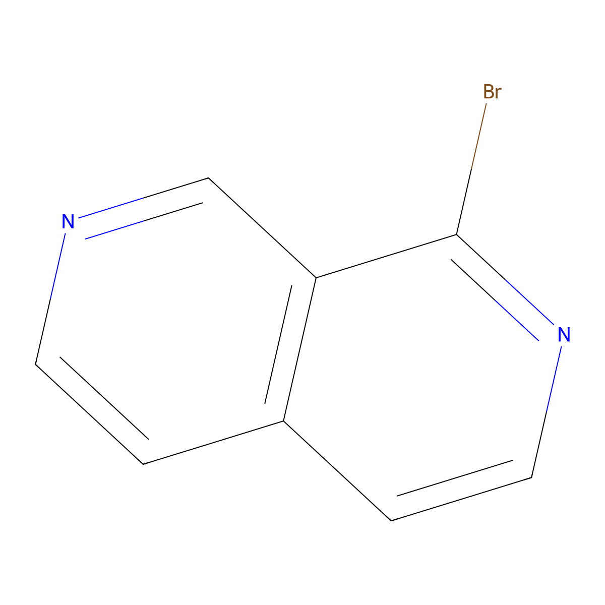 1-Bromo-2,7-naphthyridine molecular structure, CAS 86278-61-7