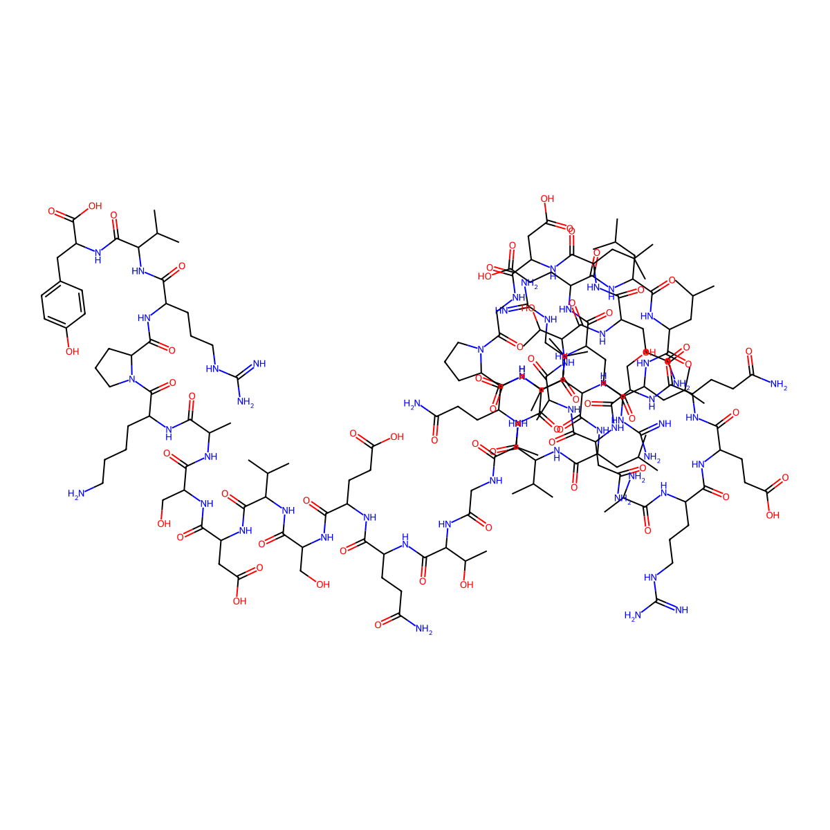 Copeptin (rat) molecular structure, CAS 86280-64-0