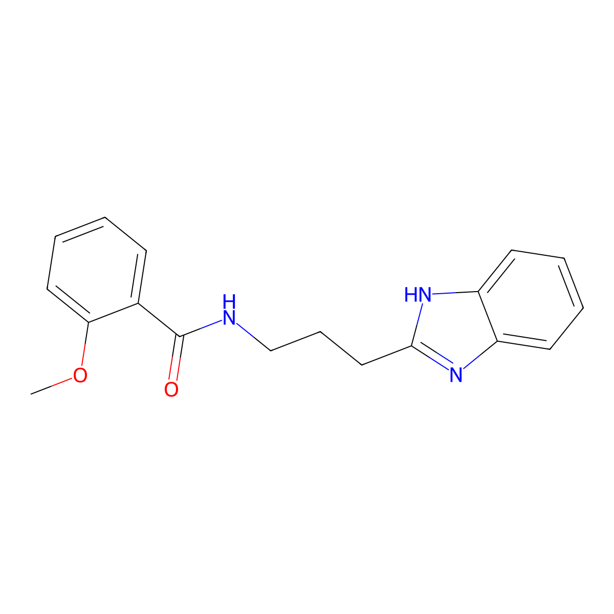 N-[3-(1H-benzimidazol-2-yl)propyl]-2-methoxybenzamide molecular structure, CAS 862807-04-3