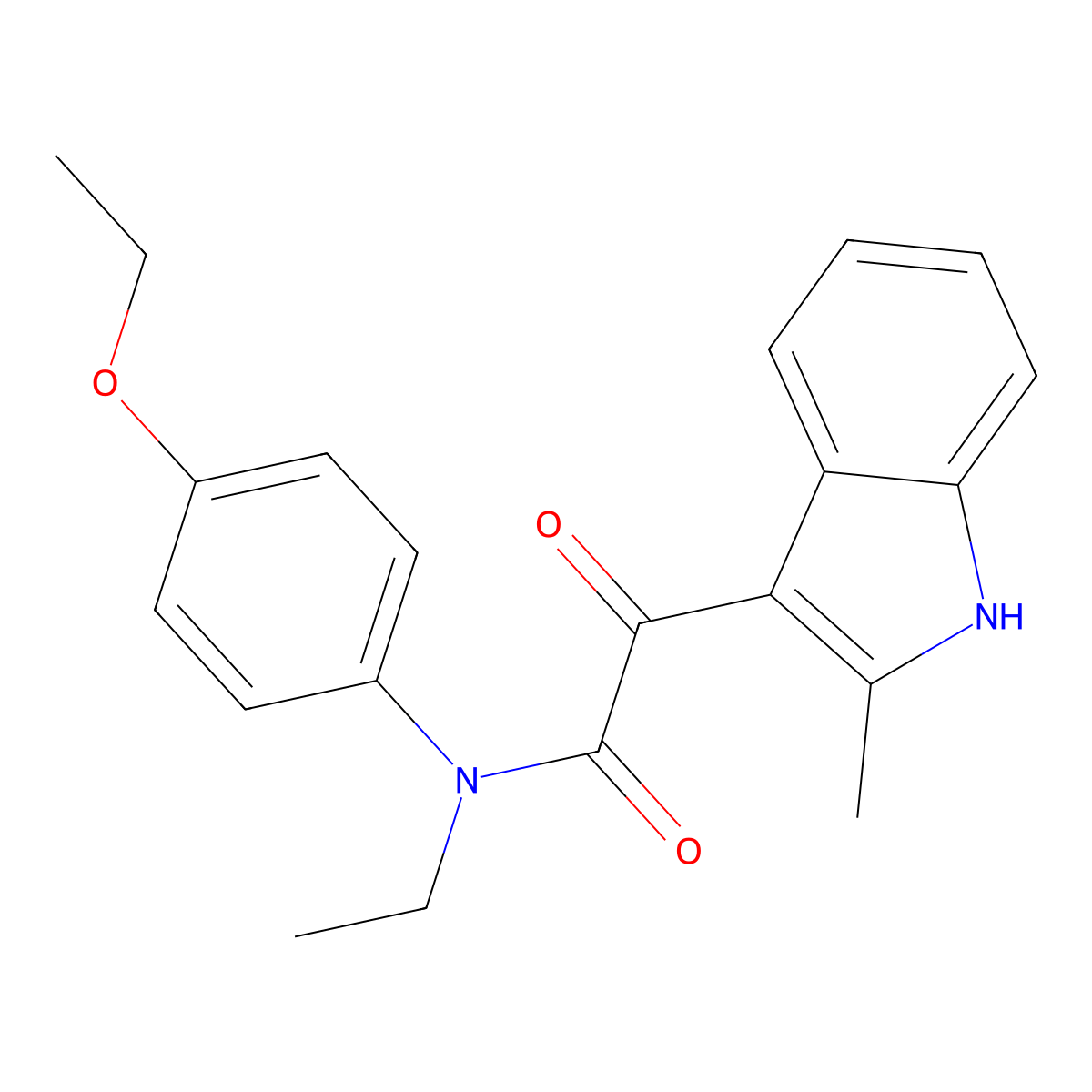 N-(4-ethoxyphenyl)-N-ethyl-2-(2-methyl-1H-indol-3-yl)-2-oxoacetamide molecular structure, CAS 862813-73-8