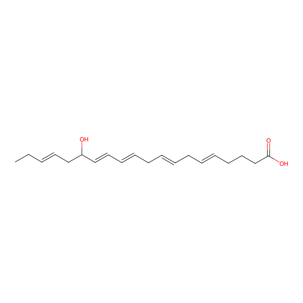 15S-Hepe molecular structure, CAS 86282-92-0