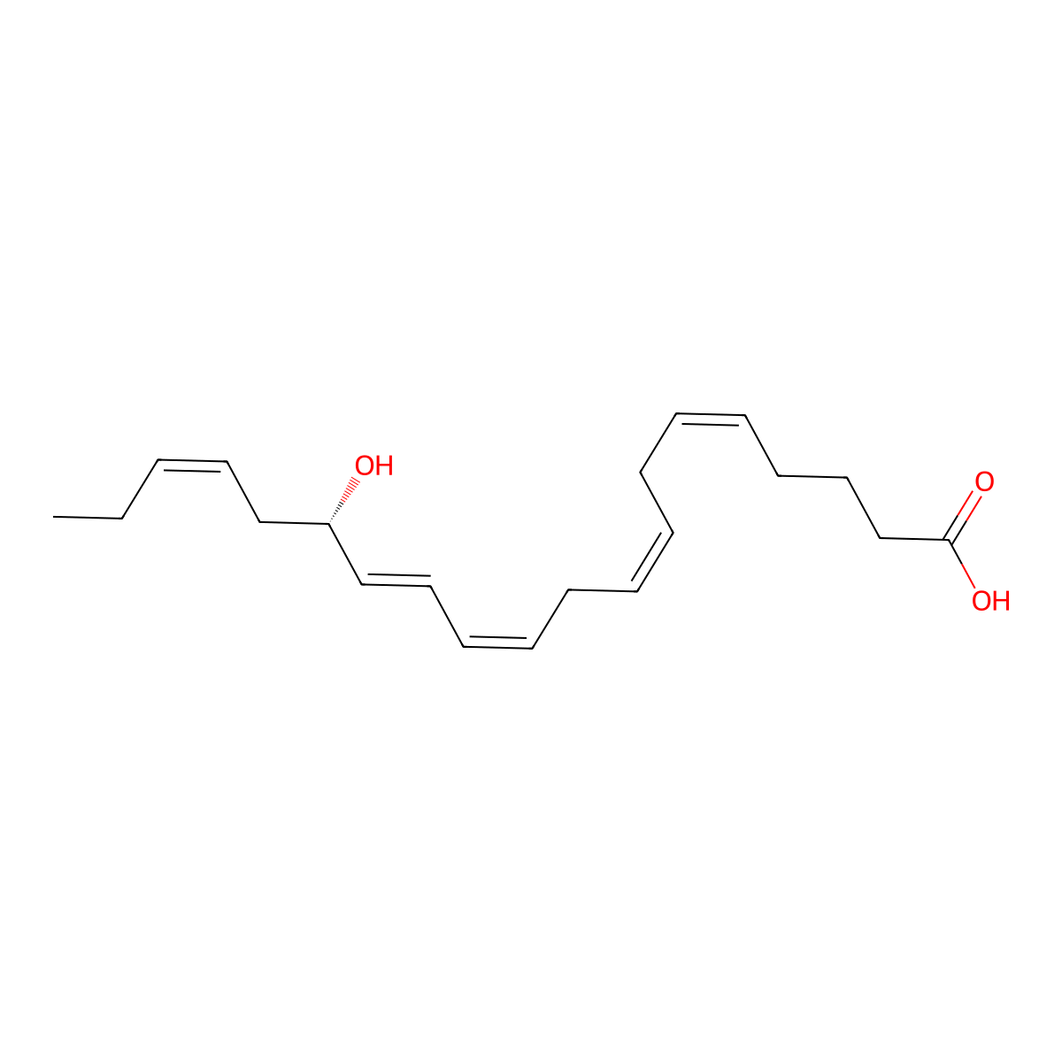 15S-Hepe molecular structure, CAS 86282-92-0