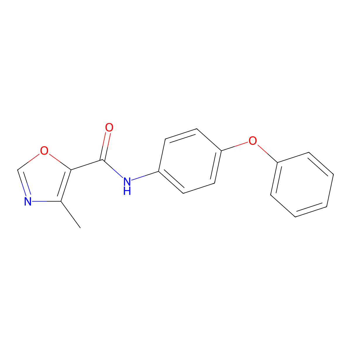 4-methyl-N-(4-phenoxyphenyl)oxazole-5-carboxamide molecular structure, CAS 862828-95-3