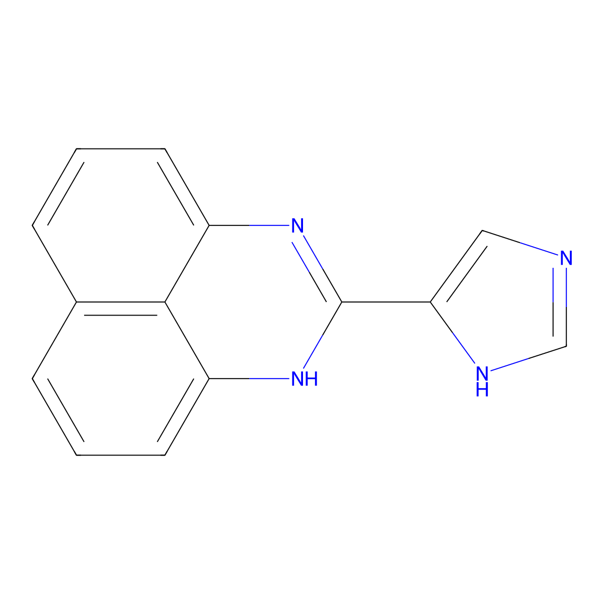 2-(1H-imidazol-5-yl)-1H-perimidine molecular structure, CAS 862886-04-2