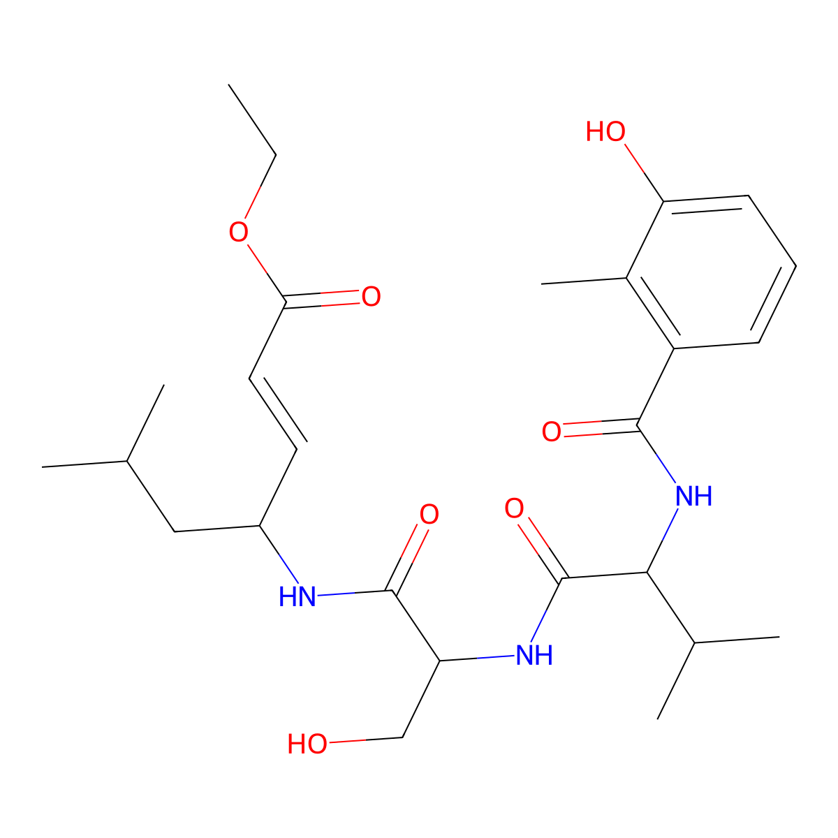 HMB-Val-Ser-Leu-VE molecular structure, CAS 862891-04-1