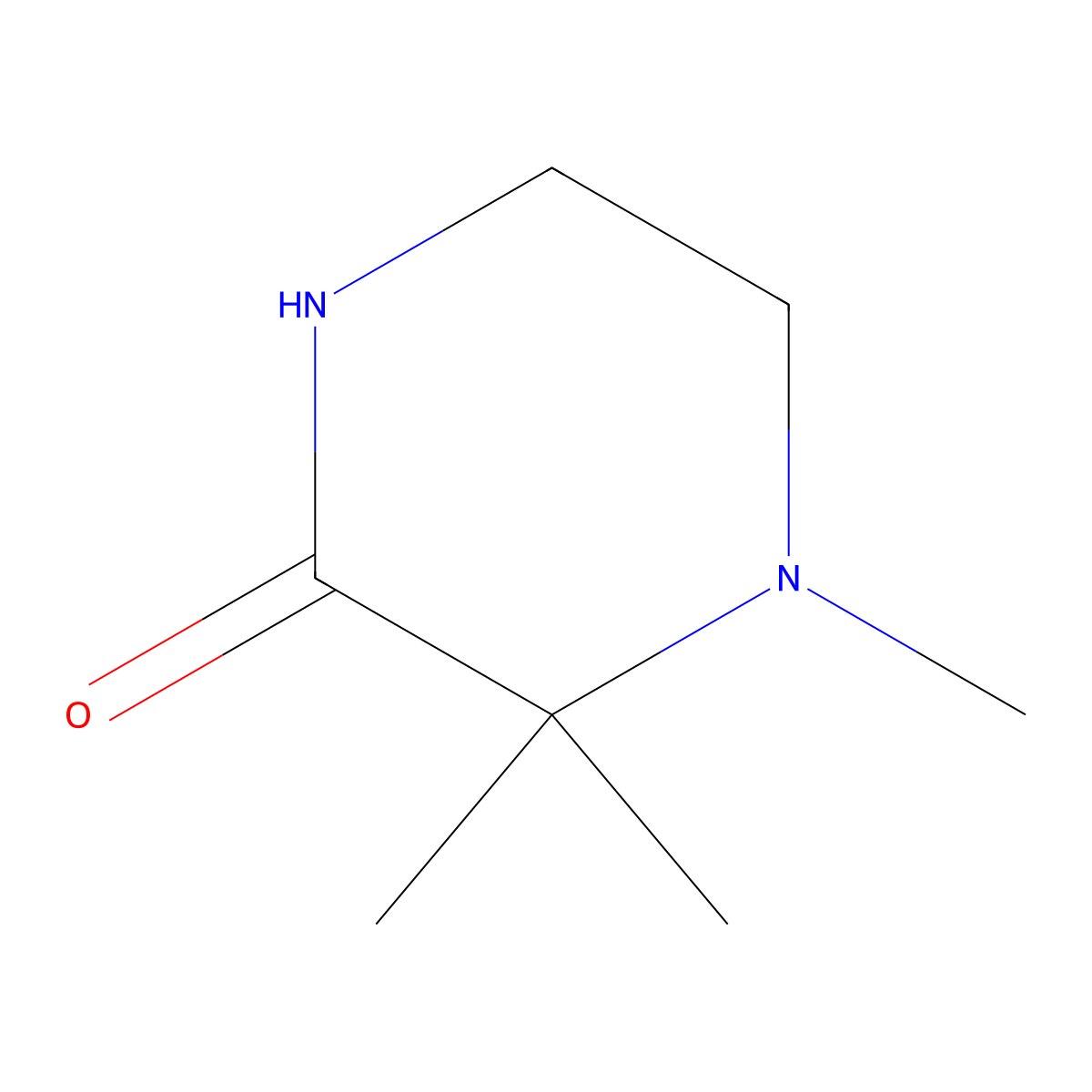 3,3,4-Trimethylpiperazin-2-one molecular structure, CAS 86290-99-5