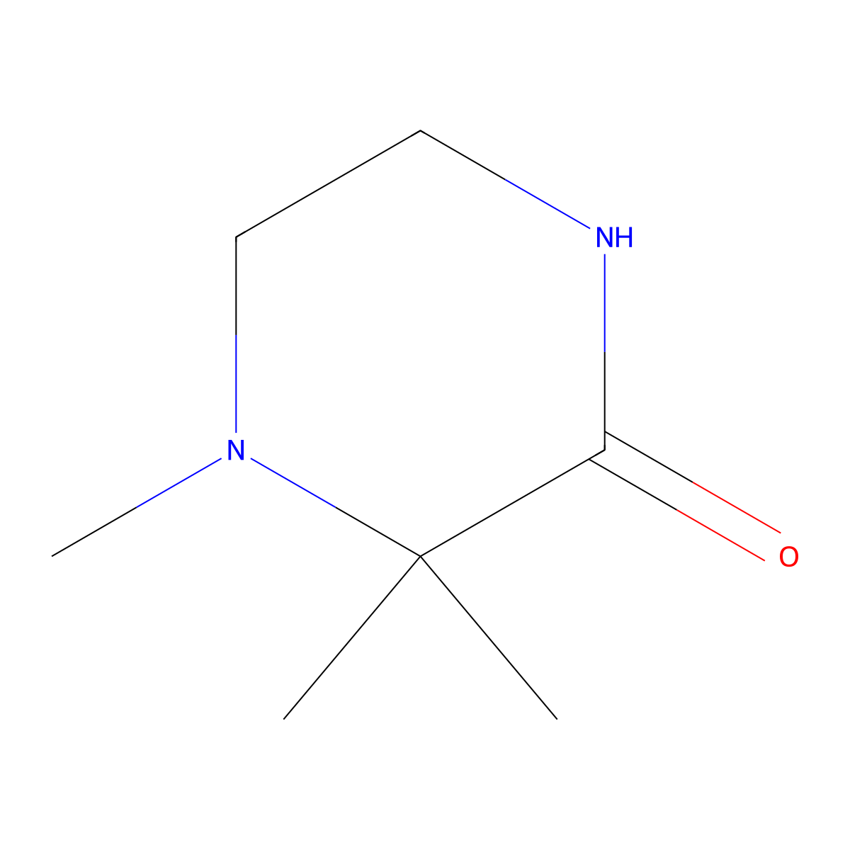 3,3,4-Trimethylpiperazin-2-one molecular structure, CAS 86290-99-5