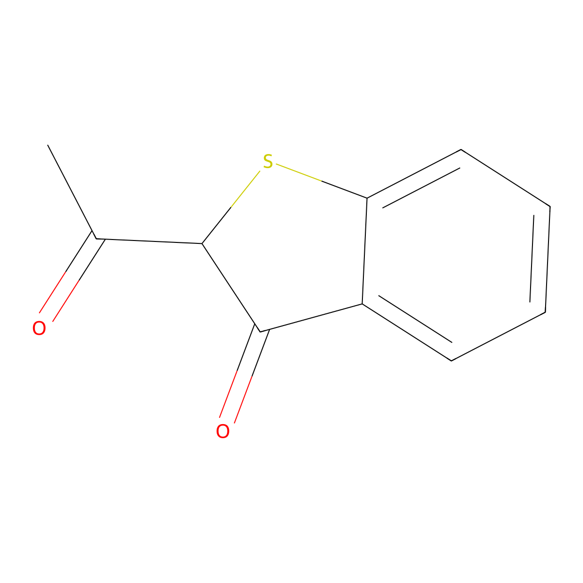 Benzo[b]thiophen-3(2H)-one, 2-acetyl- molecular structure, CAS 86296-56-2