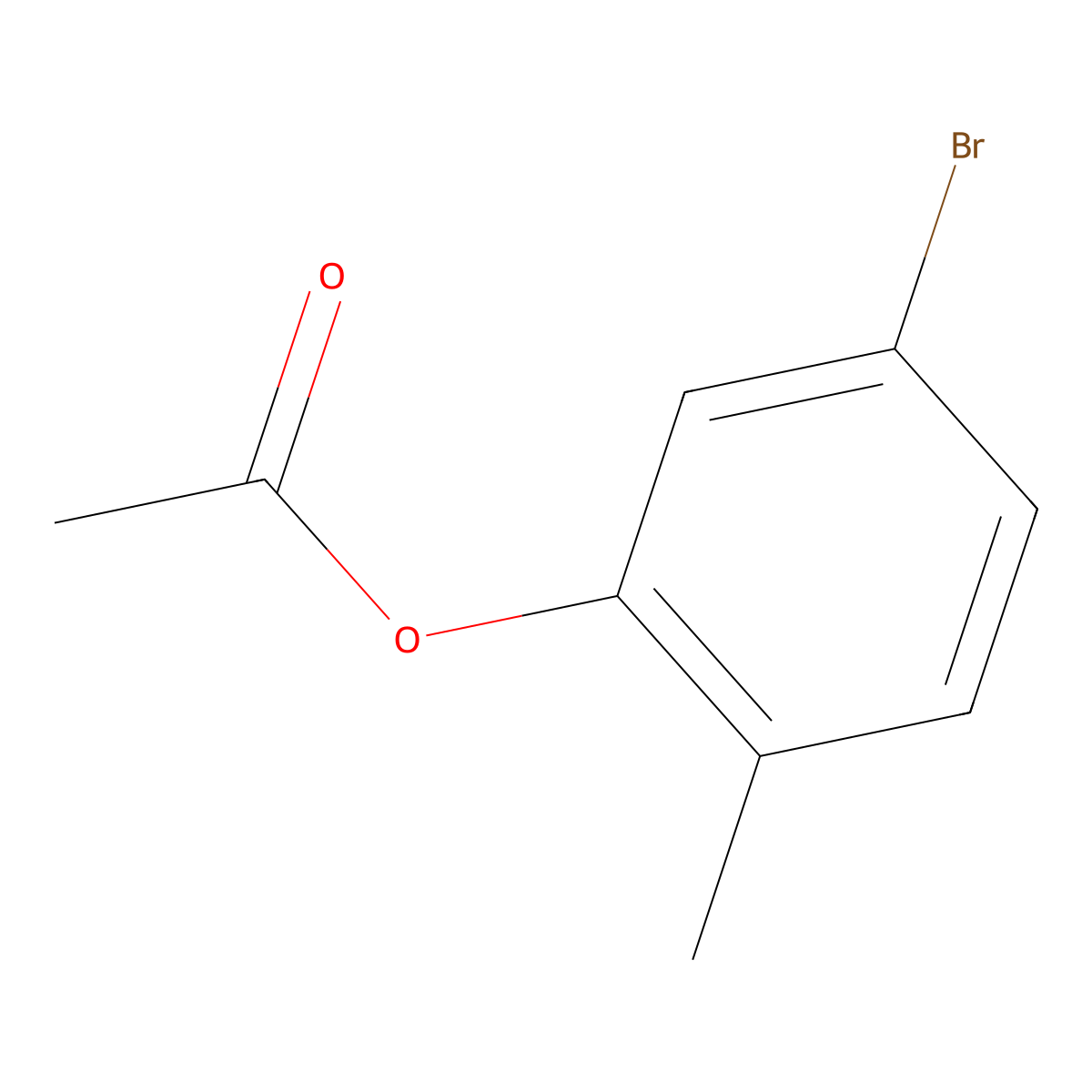 5-Bromo-2-methylphenyl acetate molecular structure, CAS 86297-38-3