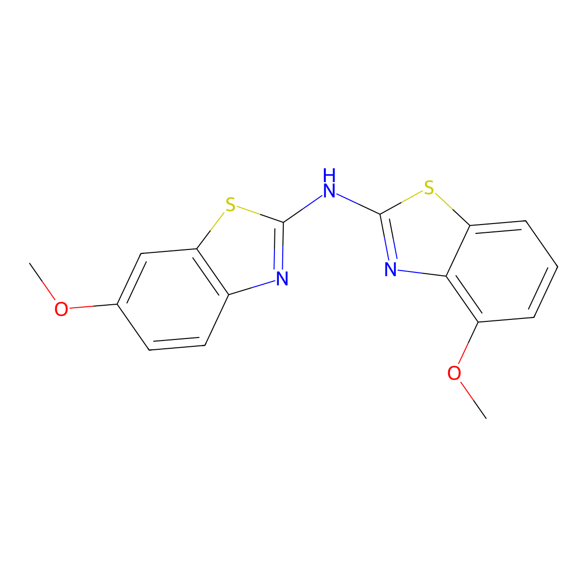6-methoxy-N-(4-methoxybenzo[d]thiazol-2-yl)benzo[d]thiazol-2-amine molecular structure, CAS 862973-85-1