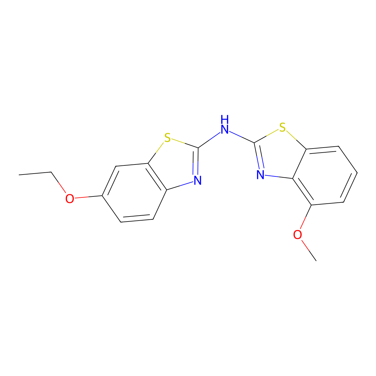 6-ethoxy-N-(4-methoxybenzo[d]thiazol-2-yl)benzo[d]thiazol-2-amine molecular structure, CAS 862973-86-2