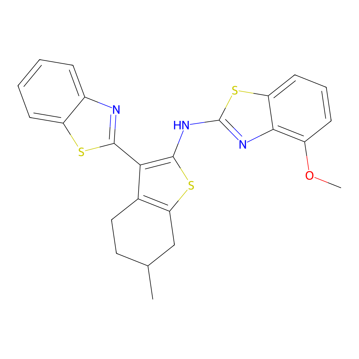N-(3-(benzo[d]thiazol-2-yl)-6-methyl-4,5,6,7-tetrahydrobenzo[b]thiophen-2-yl)-4-methoxybenzo[d]thiazol-2-amine molecular structure, CAS 862974-07-0