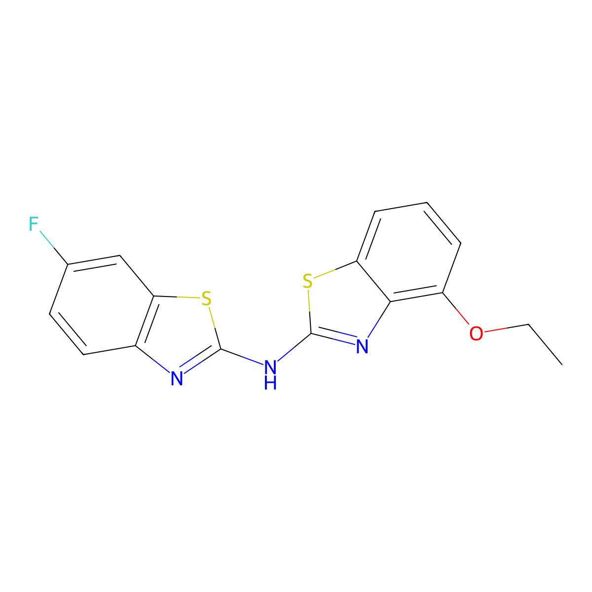 4-ethoxy-N-(6-fluorobenzo[d]thiazol-2-yl)benzo[d]thiazol-2-amine molecular structure, CAS 862974-35-4