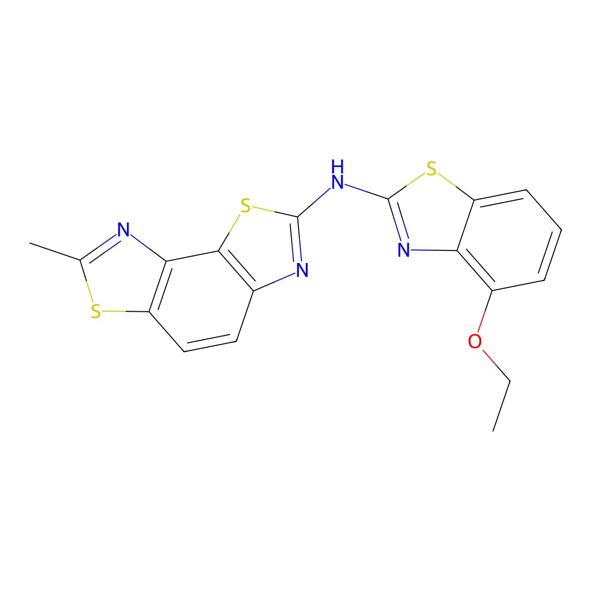 N-(4-ethoxy-1,3-benzothiazol-2-yl)-7-methyl-[1,3]thiazolo[5,4-e][1,3]benzothiazol-2-amine molecular structure, CAS 862974-37-6