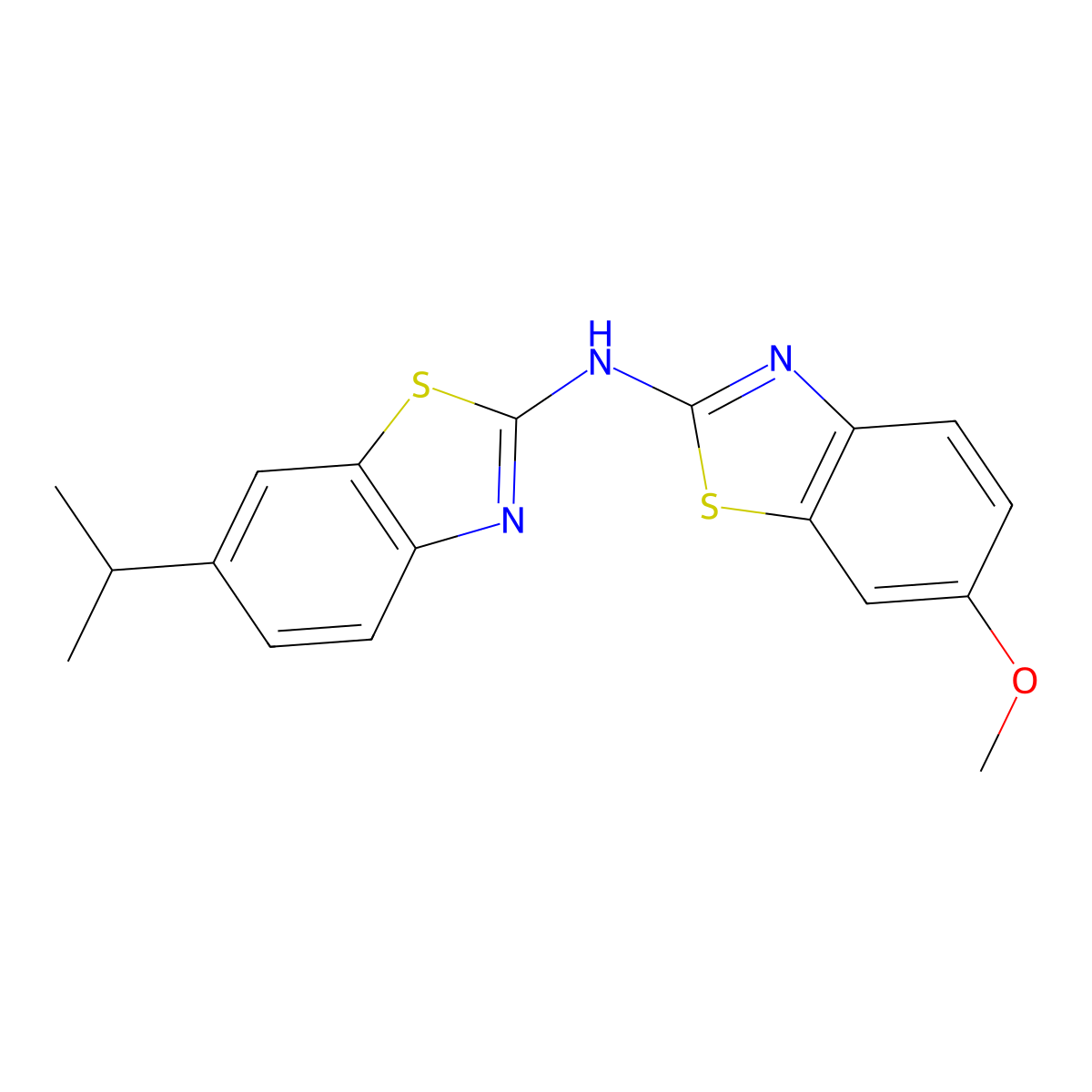 6-isopropyl-N-(6-methoxybenzo[d]thiazol-2-yl)benzo[d]thiazol-2-amine molecular structure, CAS 862975-31-3