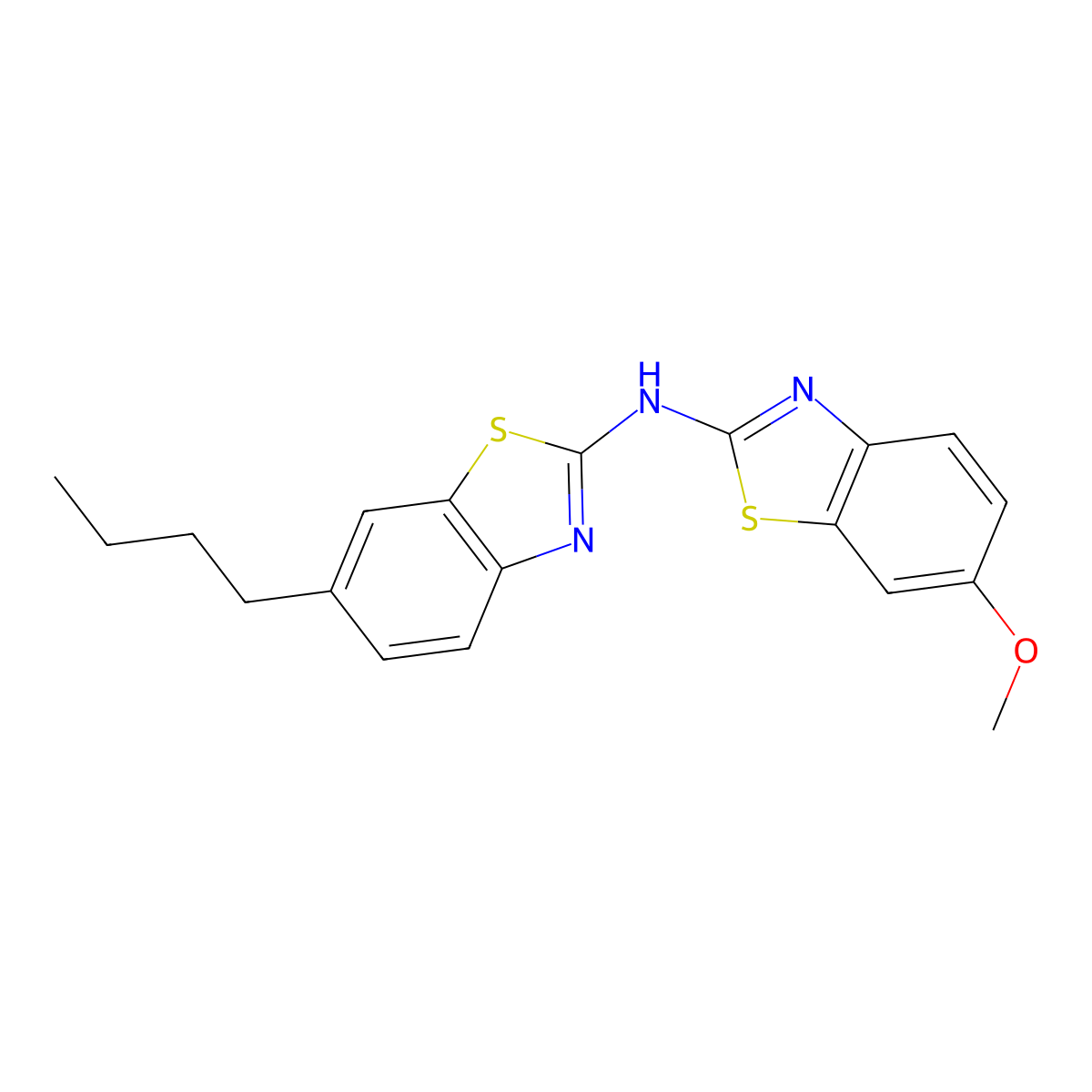 6-butyl-N-(6-methoxybenzo[d]thiazol-2-yl)benzo[d]thiazol-2-amine molecular structure, CAS 862975-38-0