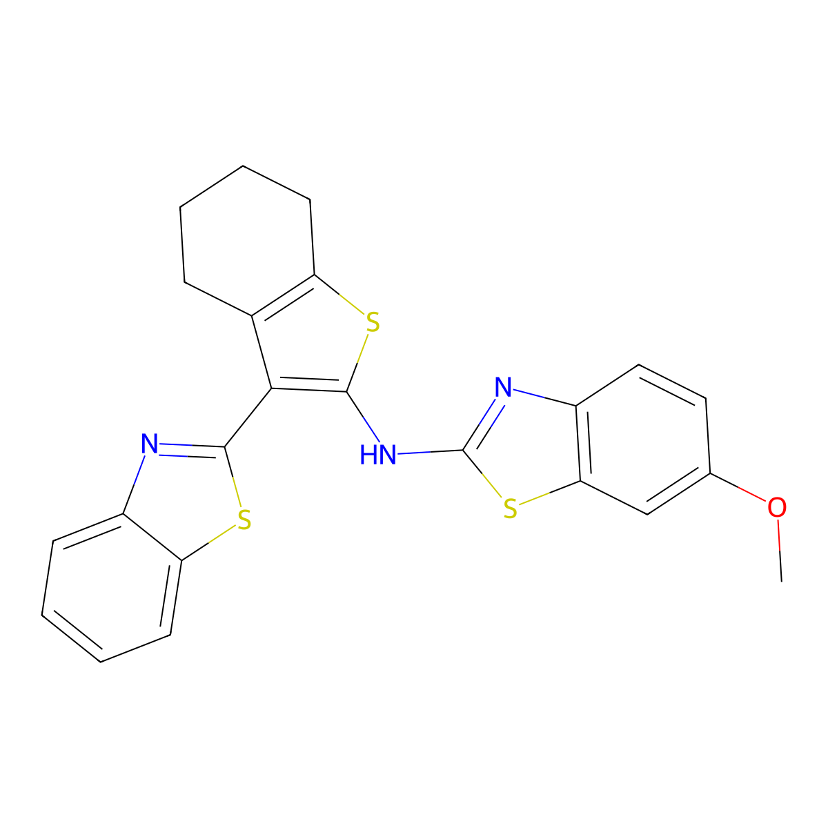 N-(3-(benzo[d]thiazol-2-yl)-4,5,6,7-tetrahydrobenzo[b]thiophen-2-yl)-6-methoxybenzo[d]thiazol-2-amine molecular structure, CAS 862975-60-8