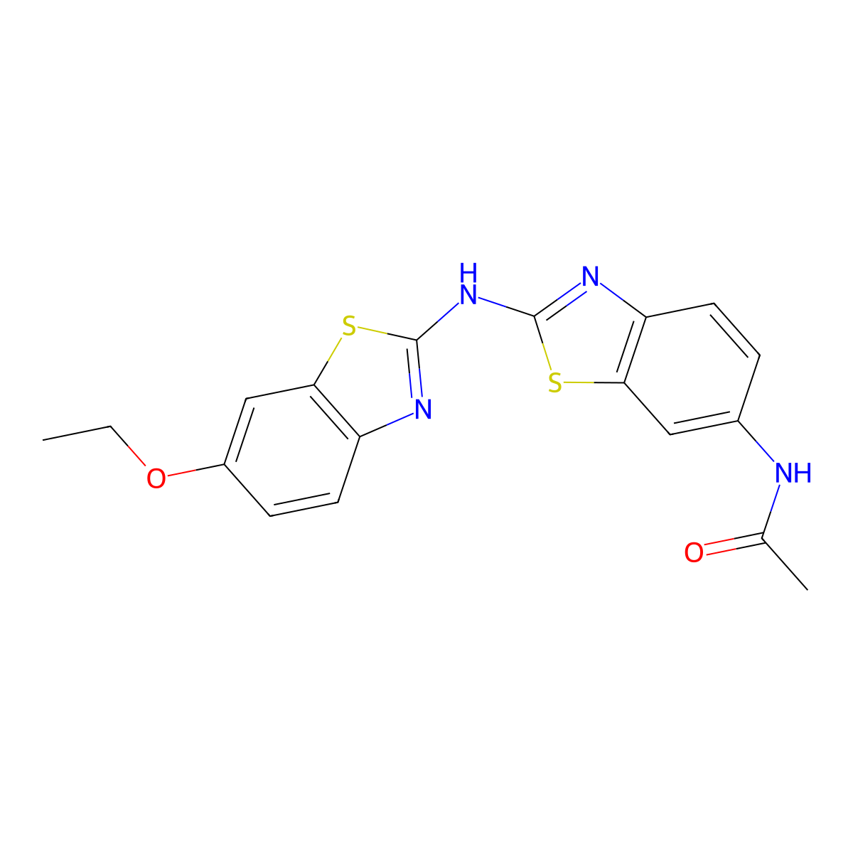 N-(2-((6-ethoxybenzo[d]thiazol-2-yl)amino)benzo[d]thiazol-6-yl)acetamide molecular structure, CAS 862975-99-3