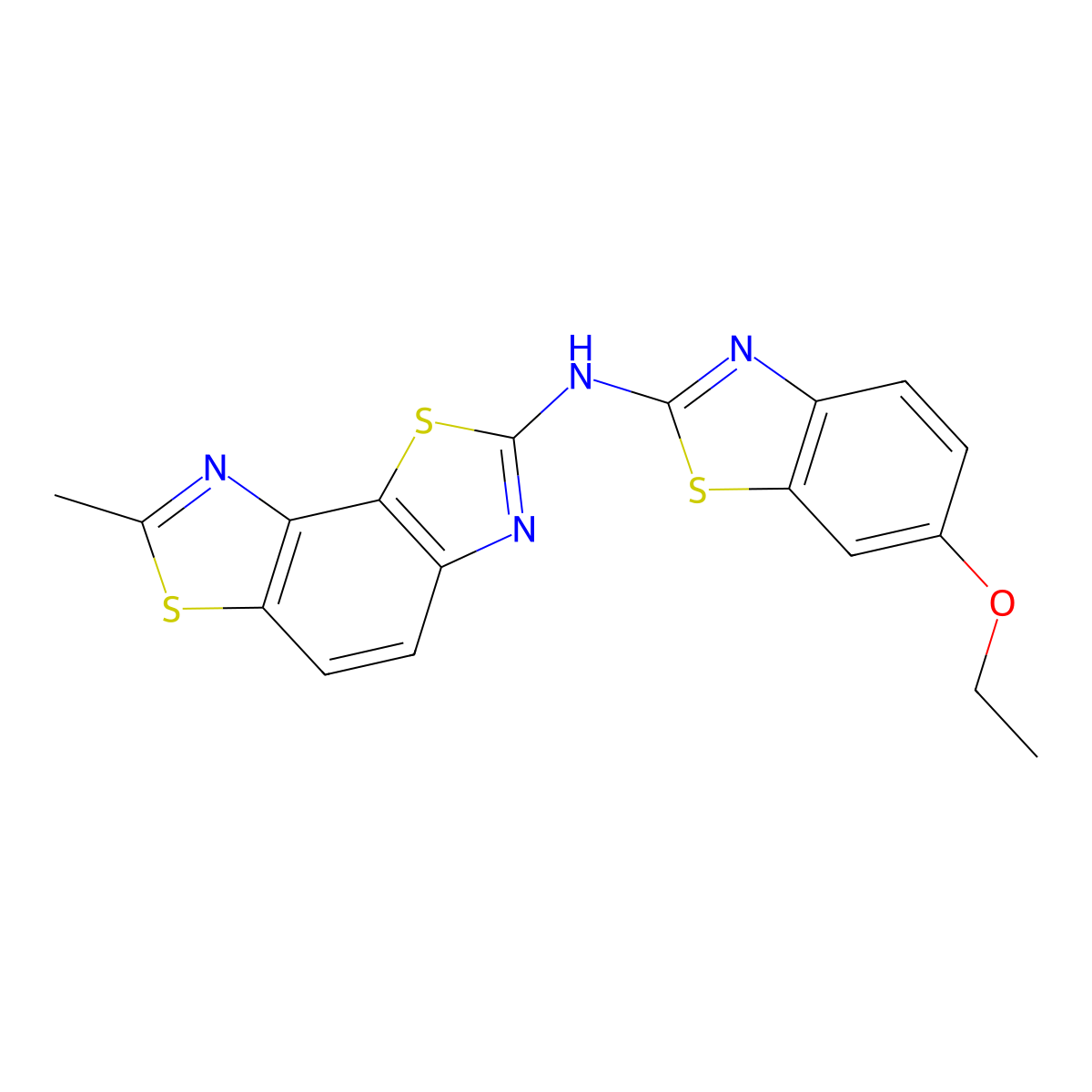 N-(6-ethoxy-1,3-benzothiazol-2-yl)-7-methyl-[1,3]thiazolo[5,4-e][1,3]benzothiazol-2-amine molecular structure, CAS 862976-02-1