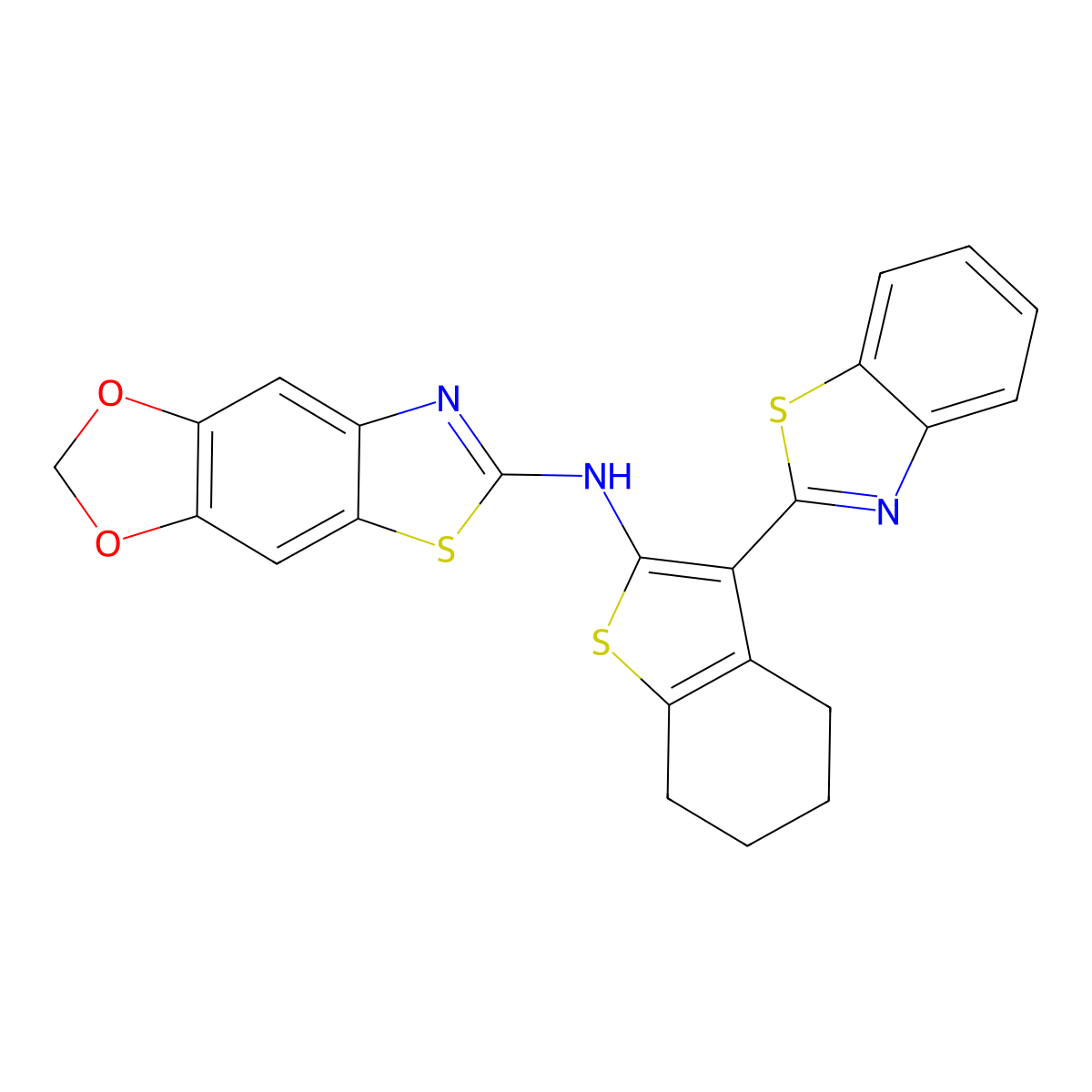 N-[3-(1,3-benzothiazol-2-yl)-4,5,6,7-tetrahydro-1-benzothiophen-2-yl]-4,6-dioxa-10-thia-12-azatricyclo[7.3.0.0^{3,7}]dodeca-1(9),2,7,11-tetraen-11-amine molecular structure, CAS 862976-73-6