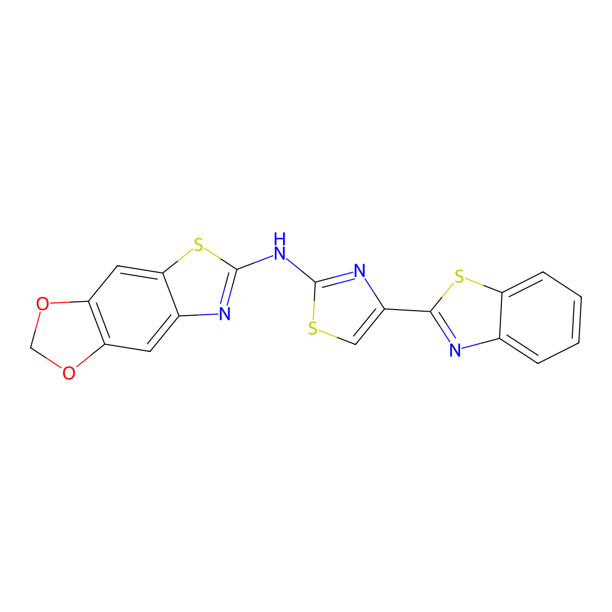 N-(4-(benzo[d]thiazol-2-yl)thiazol-2-yl)-[1,3]dioxolo[4',5':4,5]benzo[1,2-d]thiazol-6-amine molecular structure, CAS 862976-80-5