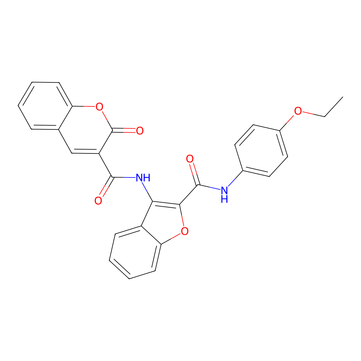 N-(2-((4-ethoxyphenyl)carbamoyl)benzofuran-3-yl)-2-oxo-2H-chromene-3-carboxamide molecular structure, CAS 862978-22-1