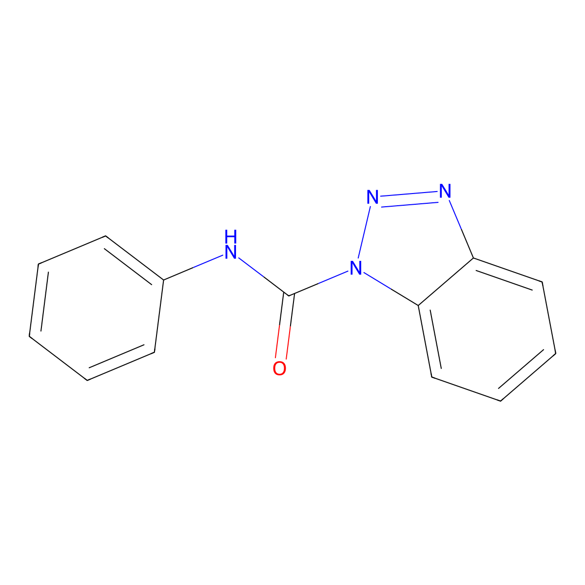 N-Phenyl-1H-1,2,3-benzotriazole-1-carboxamide molecular structure, CAS 86298-24-0