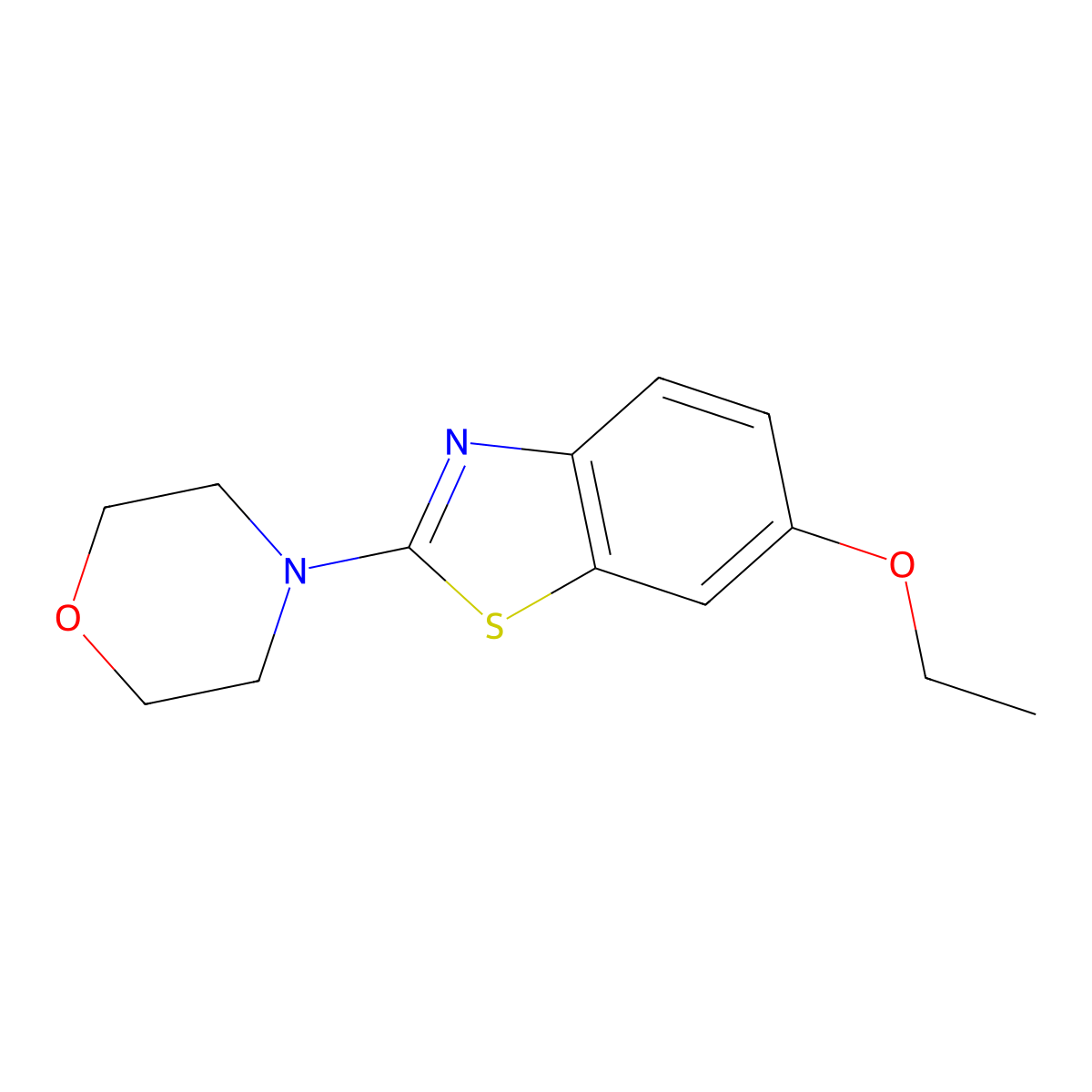 4-(6-Ethoxybenzo[d]thiazol-2-yl)morpholine molecular structure, CAS 863001-00-7