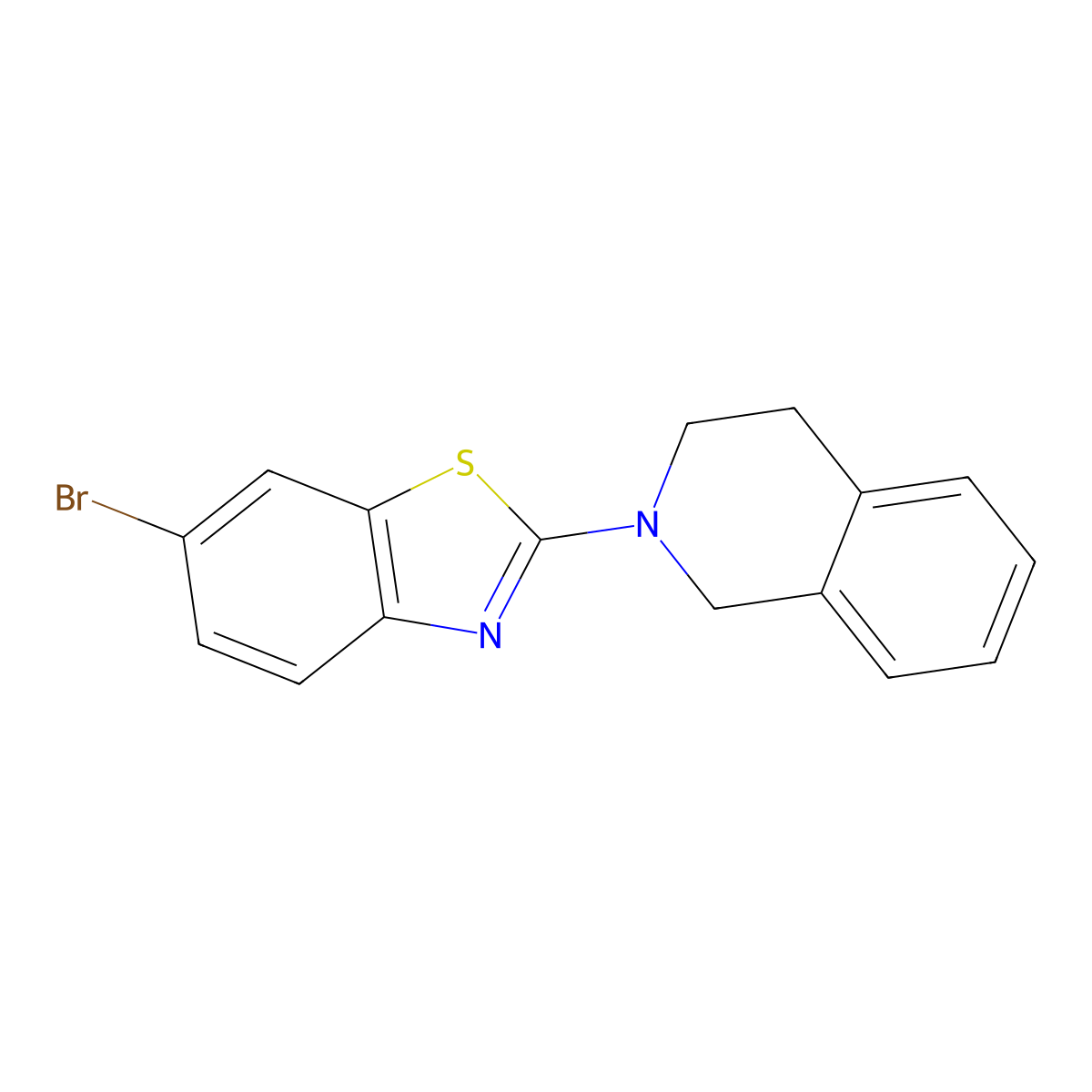 6-bromo-2-(3,4-dihydroisoquinolin-2(1H)-yl)benzo[d]thiazole molecular structure, CAS 863001-20-1