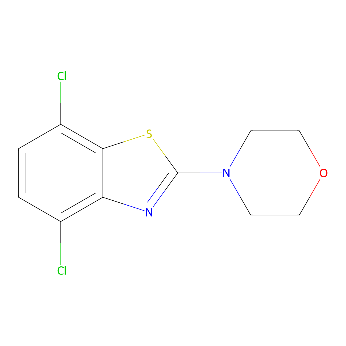 4-(4,7-Dichlorobenzo[d]thiazol-2-yl)morpholine molecular structure, CAS 863001-27-8
