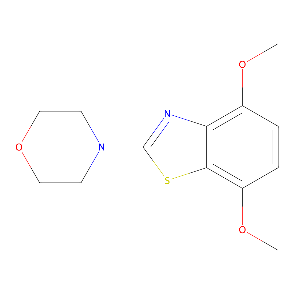 4-(4,7-Dimethoxybenzo[d]thiazol-2-yl)morpholine molecular structure, CAS 863001-46-1