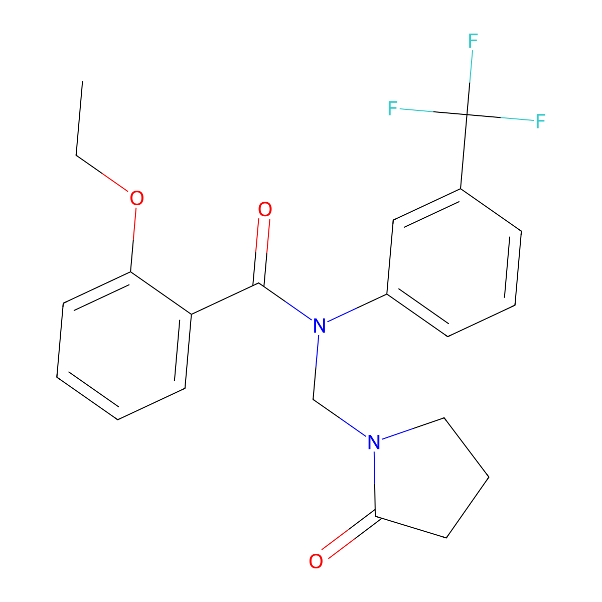 2-ethoxy-N-[(2-oxopyrrolidin-1-yl)methyl]-N-[3-(trifluoromethyl)phenyl]benzamide molecular structure, CAS 863001-74-5