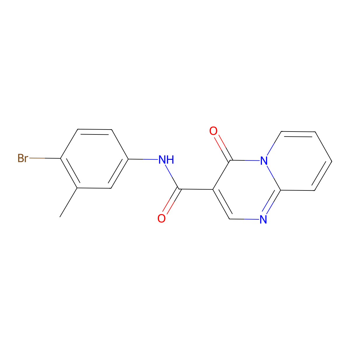 N-(4-bromo-3-methylphenyl)-4-oxo-4H-pyrido[1,2-a]pyrimidine-3-carboxamide molecular structure, CAS 863005-54-3