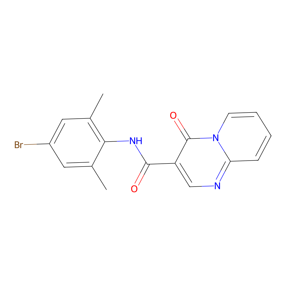 N-(4-bromo-2,6-dimethylphenyl)-4-oxo-4H-pyrido[1,2-a]pyrimidine-3-carboxamide molecular structure, CAS 863005-62-3