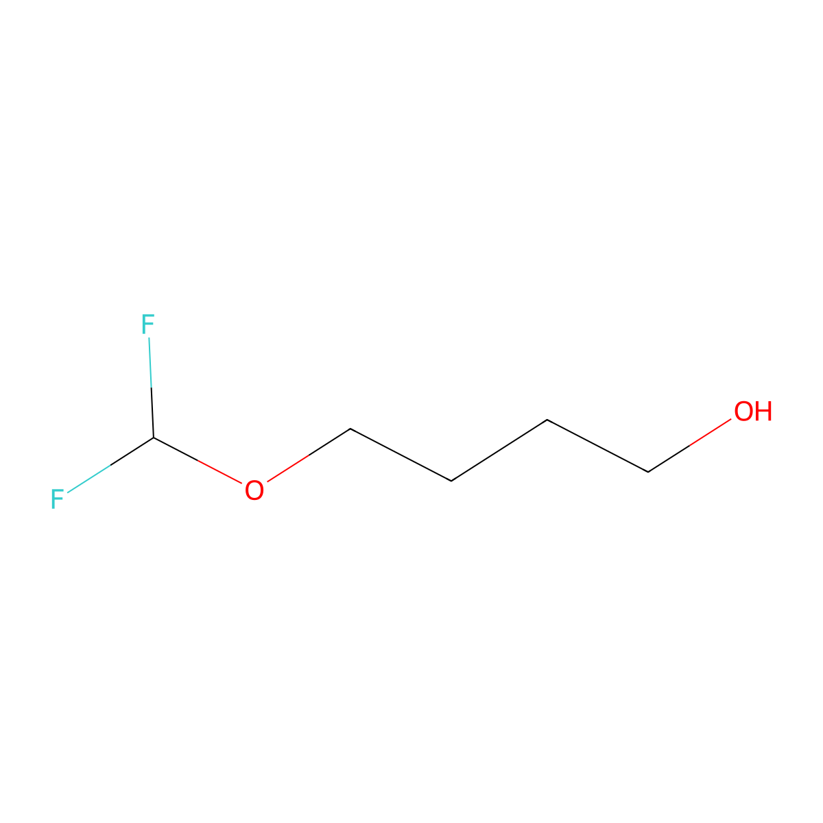 4-(Difluoromethoxy)butan-1-ol molecular structure, CAS 863008-52-0